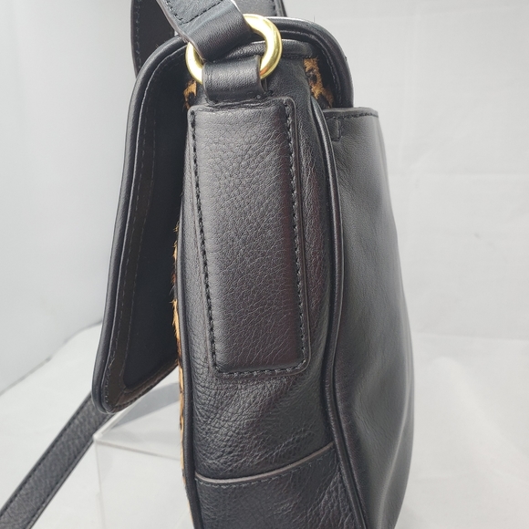 Fossil Memoir Cheetah Leather Crossbody Bag - Picture 12 of 17